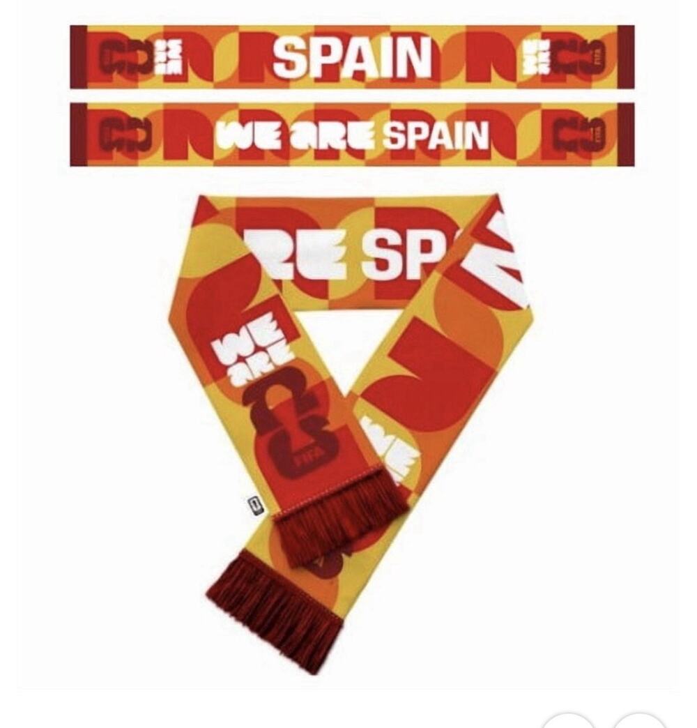 FIFA World Cup 2026 “We Are Spain" Winner Champions Team Scarf Soccer Futbol NWT